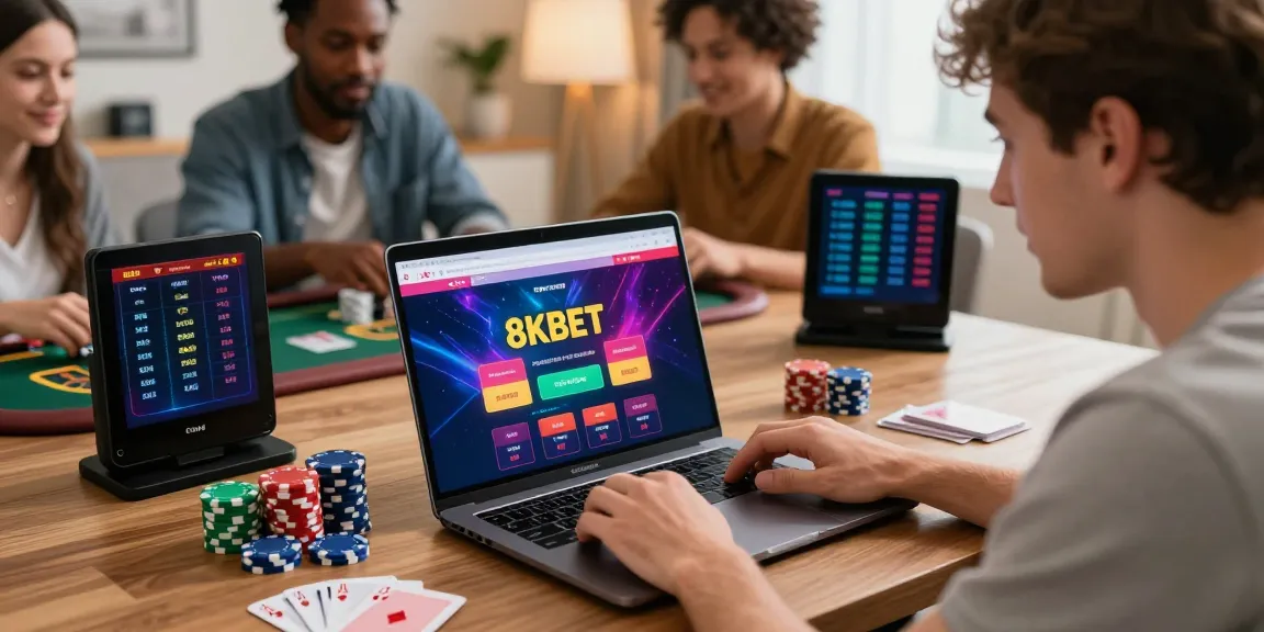 Exciting online gaming atmosphere on https://8kbeteu.com/ showcasing players engaged with colorful betting games.