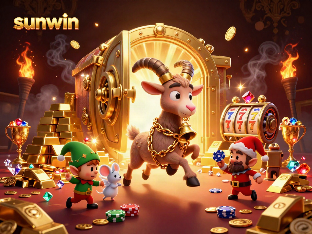 Experience the festive chaos at the sunwin casino with Krampus, angel mouse, and mischievous elf gremlins.