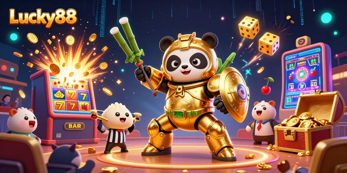 Spin the reels on Lucky88 and enjoy a jackpot explosion with vibrant casino elements.