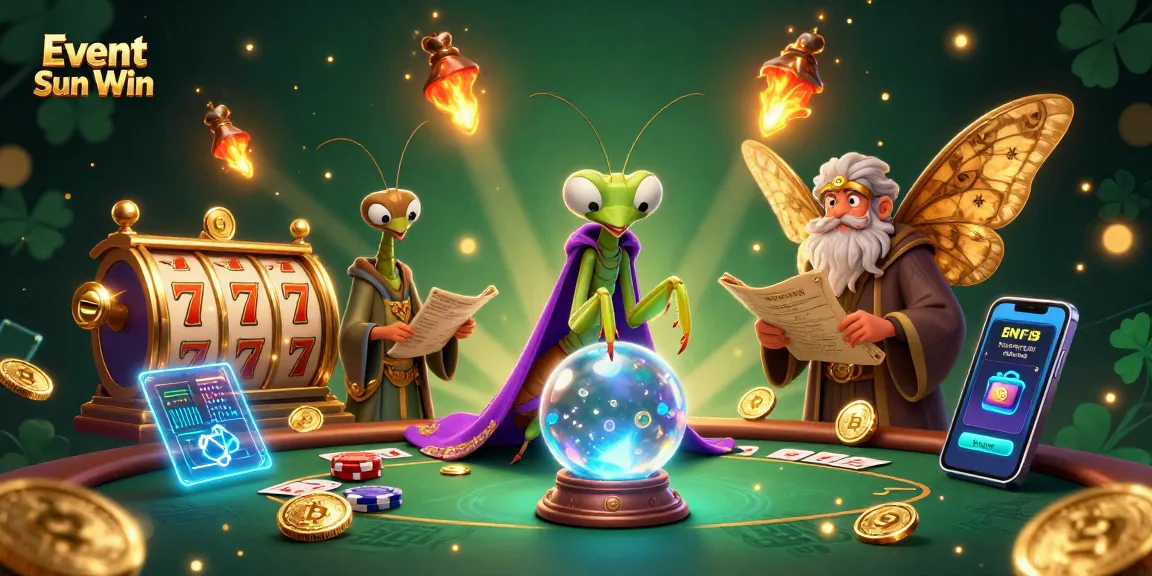 Engage with the Event Sun Win through vibrant casino elements and mystical characters.