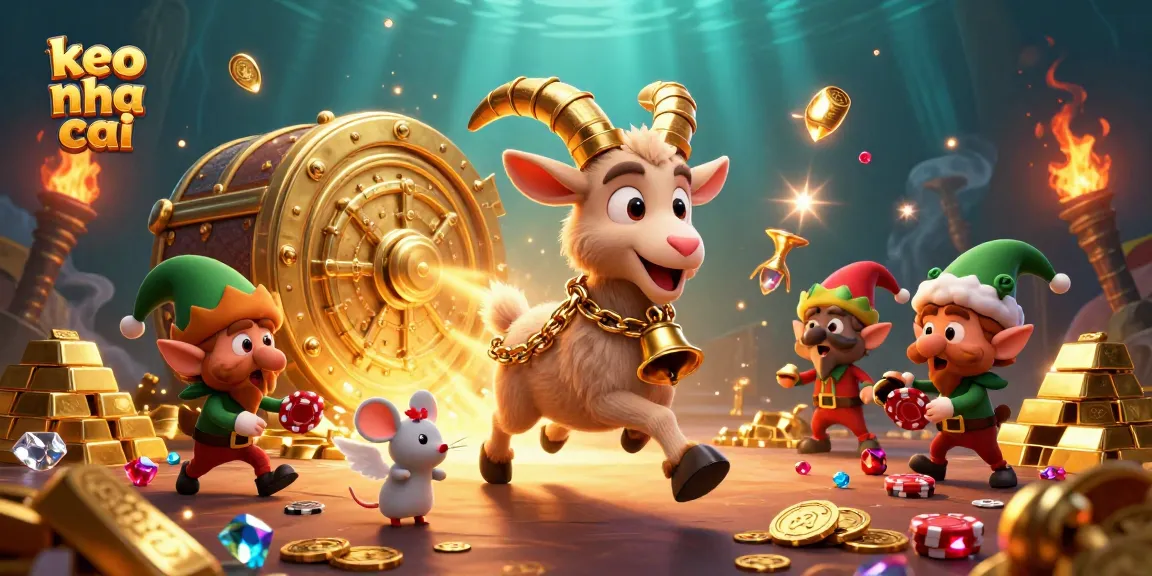 Engage with keo nha cai while enjoying playful chaos in a vibrant holiday-horror casino scene.