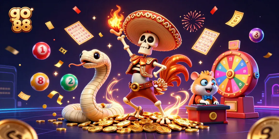 Experience the excitement of go 88 with vibrant characters enjoying a dynamic gaming celebration.