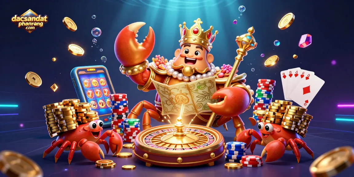 Experience thrilling gameplay at dacsandatphanrang com with our massive golden crab emperor controlling the casino empire.