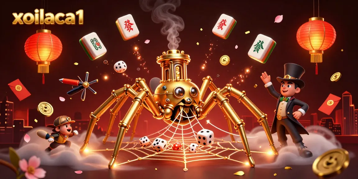 Place your bets with xoilaca1 as the golden spider weaves a thrilling casino web of chance.