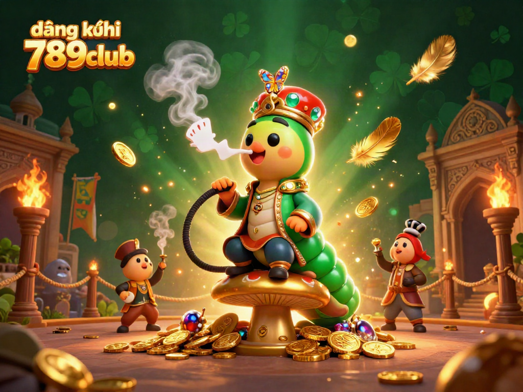 Join the excitement and win with đăng ký 789club featuring a 3D hookah-master character amid a vibrant casino scene.