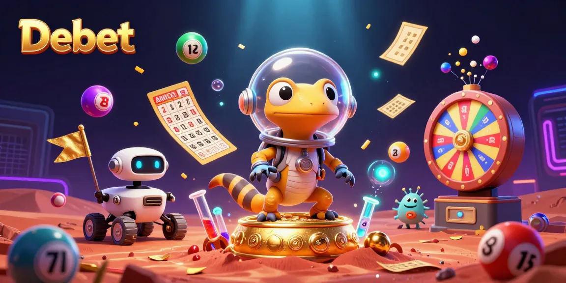 Engage in casino fun with Debet as a Martian gecko discovers a golden casino.