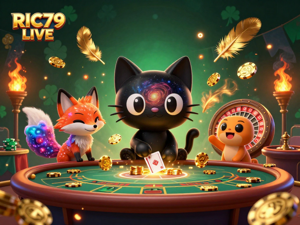 Experience exhilarating action at RIC79 LIVE with vibrant gaming elements and lively characters.