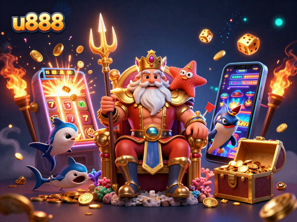 Experience thrilling games at u888 with dazzling jackpots, golden dice, and vibrant casino elements.
