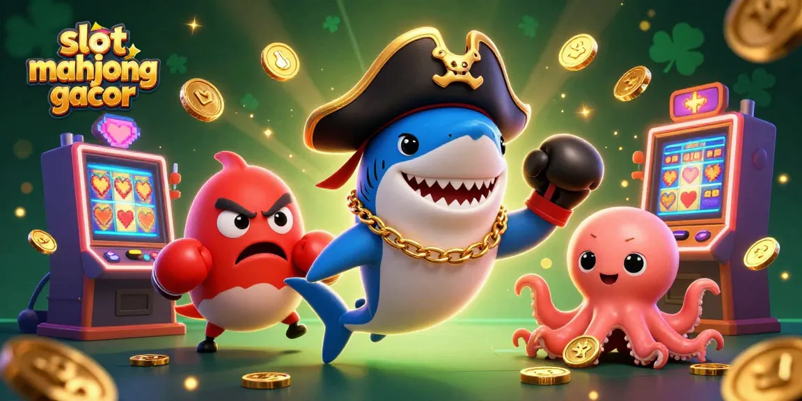 Spin to win with slot mahjong gacor in this vibrant, dynamic casino scene.