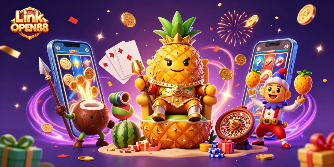 Engage in thrilling gameplay with Link OPEN88 at a vibrant beach-themed casino full of excitement.