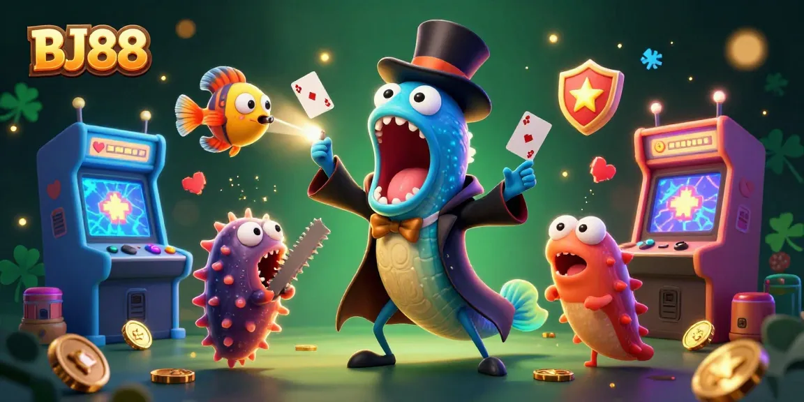 Experience thrilling games at BJ88 with vibrant characters and magical casino action.