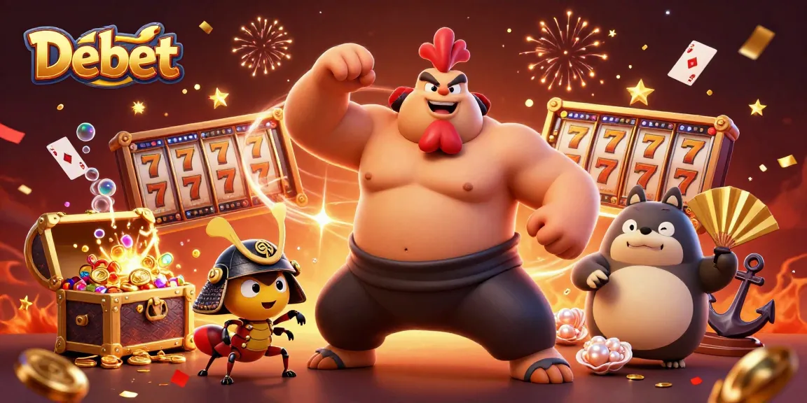 Engage in the Debet casino excitement with powerful characters and vibrant gambling elements.
