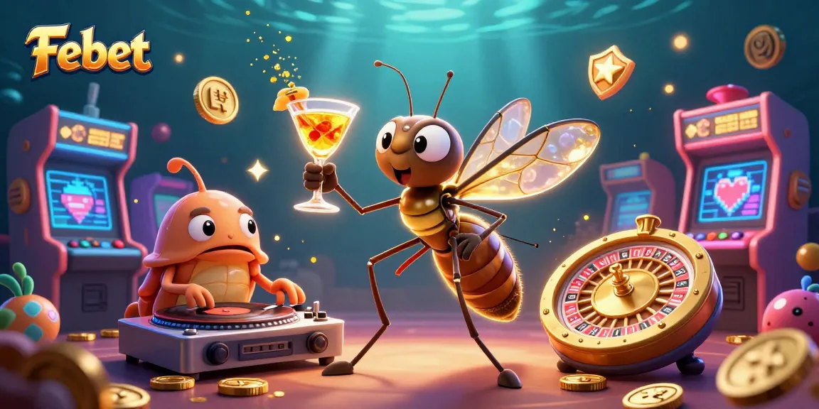 Experience Febet’s unique gaming environment with dynamic 3D casino character illustrations.