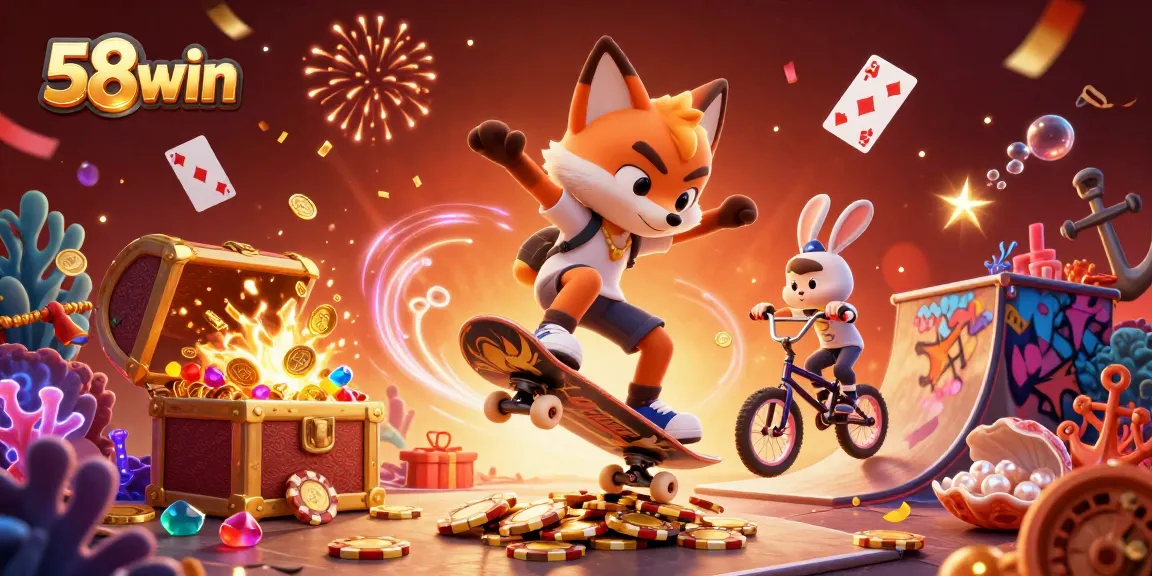 Engage in thrilling gameplay at 58win with immersive elements and vibrant casino graphics.