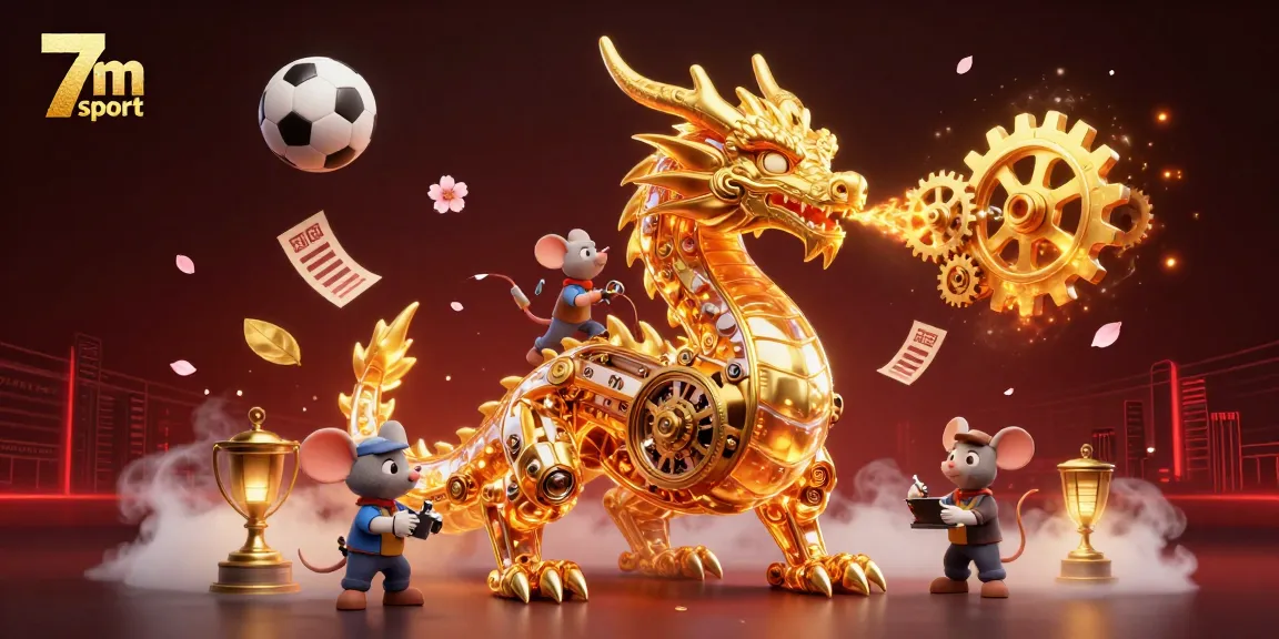 Engage in thrilling 7m sport betting excitement with dynamic elements in a vibrant 3D illustration.