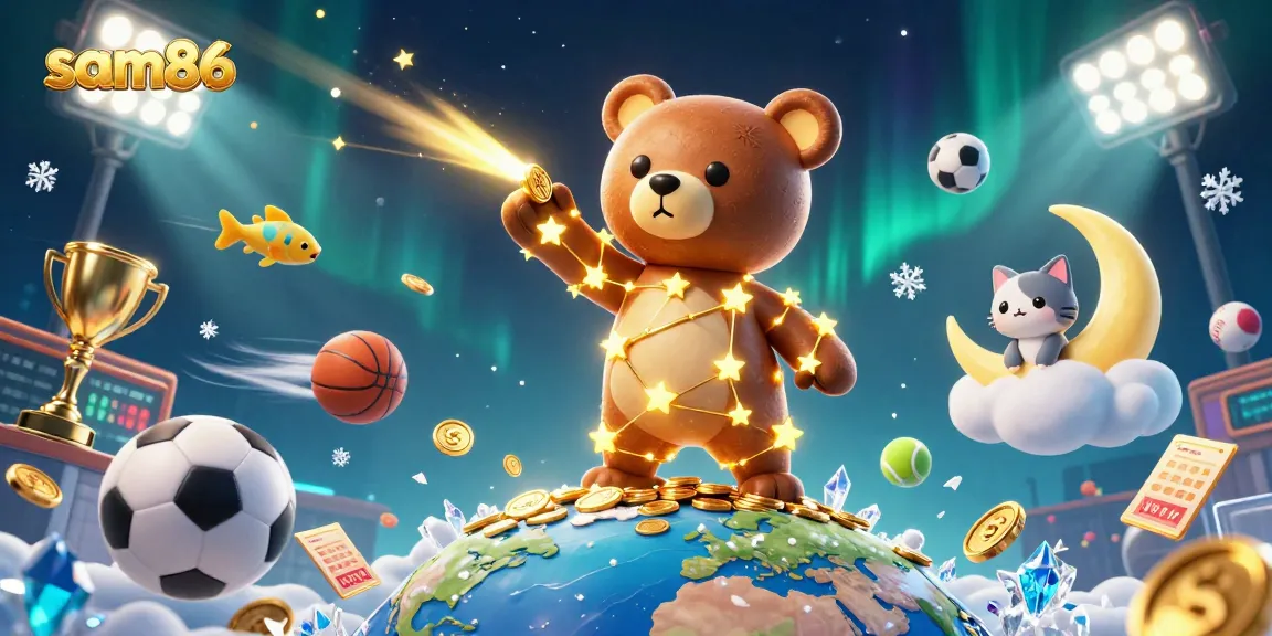 Experience exhilarating wins at sam86 with a vibrant 3D casino scene capturing dynamic gaming action.