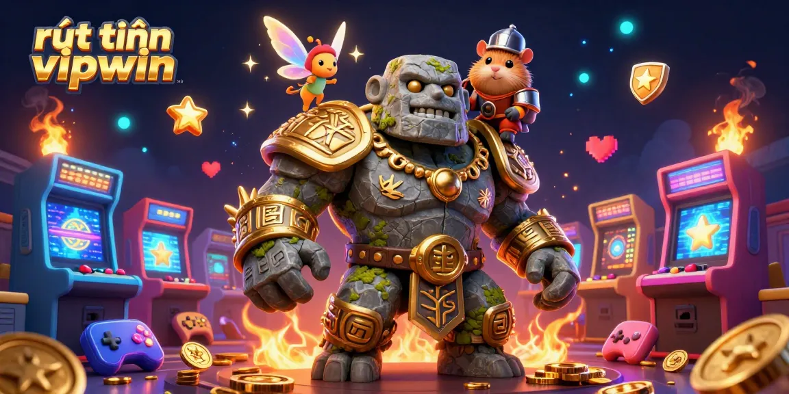 Experience the fast and secure rút tiền vipwin process illustrated in a vibrant fantasy scene.