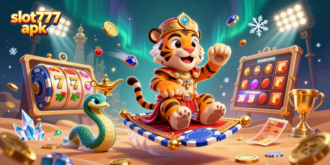 Engage with the vibrant slot777 apk scene showcasing a cartoon sultan and lucky game elements in action!