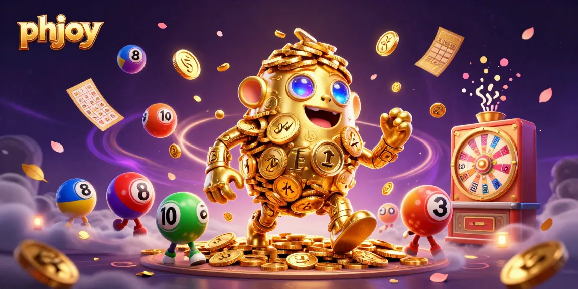 Engage with phjoy's vibrant casino adventure featuring a golden golem amidst dynamic gaming elements.