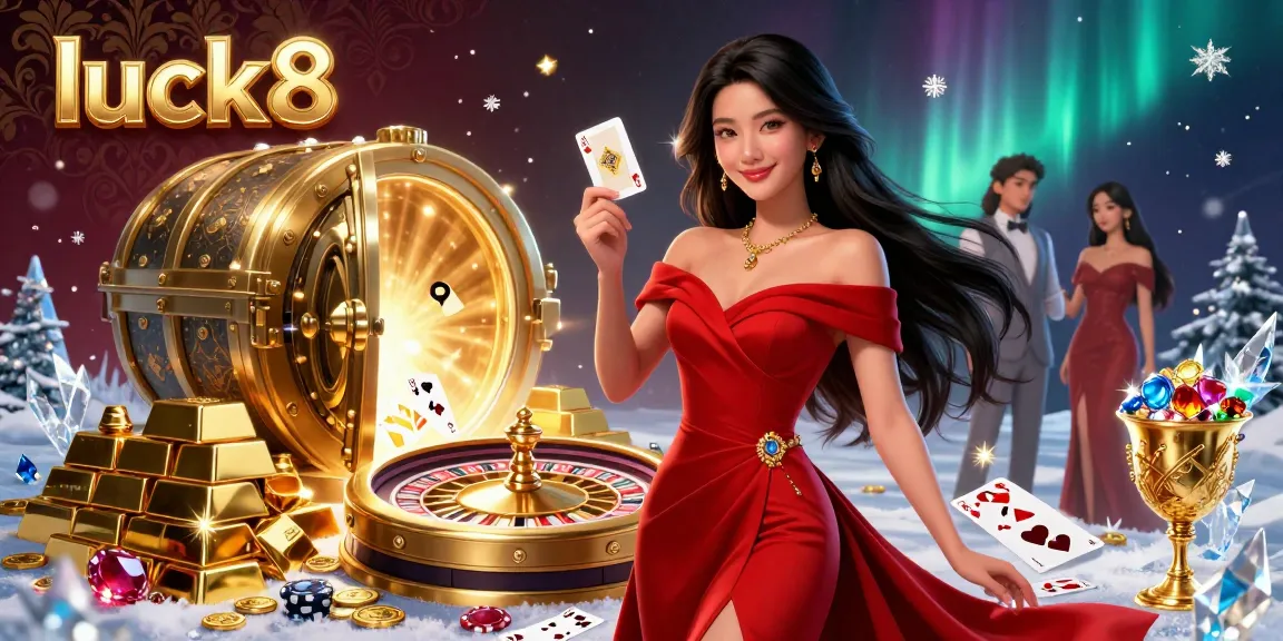 Experience winning moments at luck8 with a stunning Asian dealer by a glamorous roulette wheel.