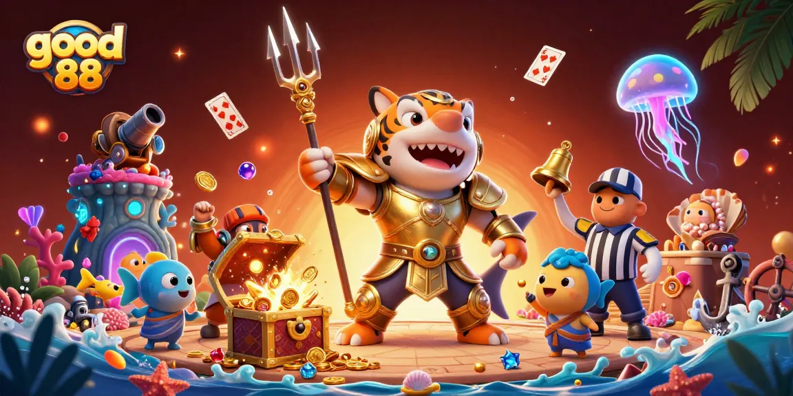 Engage in thrilling action with good 88, as the fierce tiger shark battles in the underwater colosseum.