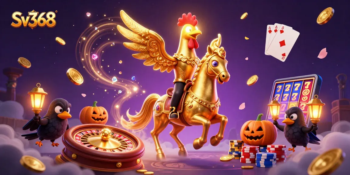 Play slots and win at Sv368, featuring engaging characters in a vibrant casino setting.