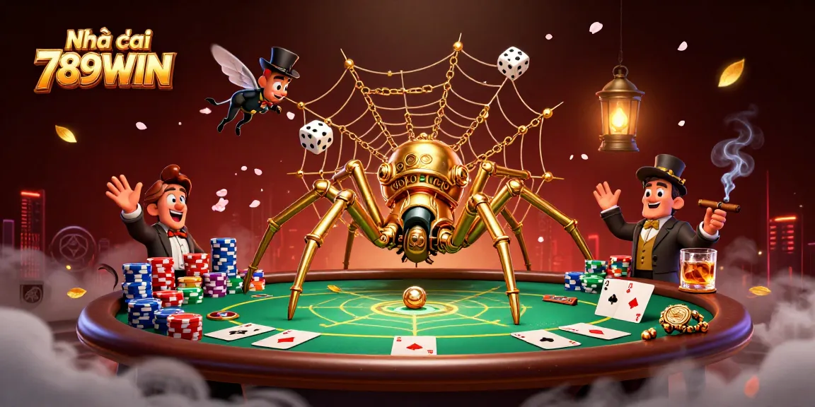 Catch exciting action at Nhà cái 789WIN with dynamic casino elements and a whimsical atmosphere.