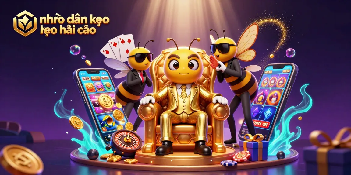 Engaging illustration showcasing nhận định kèo nhà cái with dynamic casino elements and vivid characters.